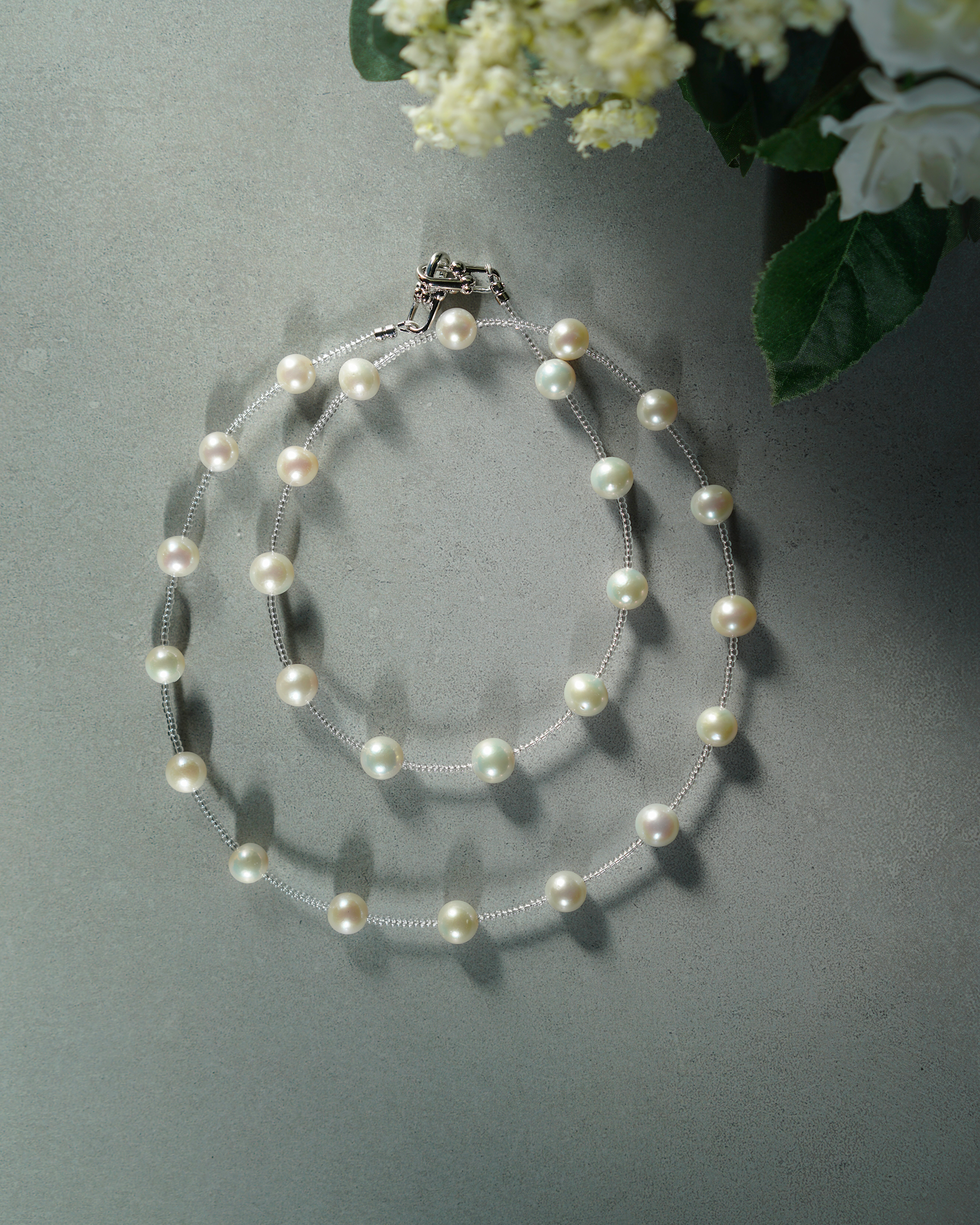 Star Trace — 2-Way Edison Pearl & Glass Necklace
