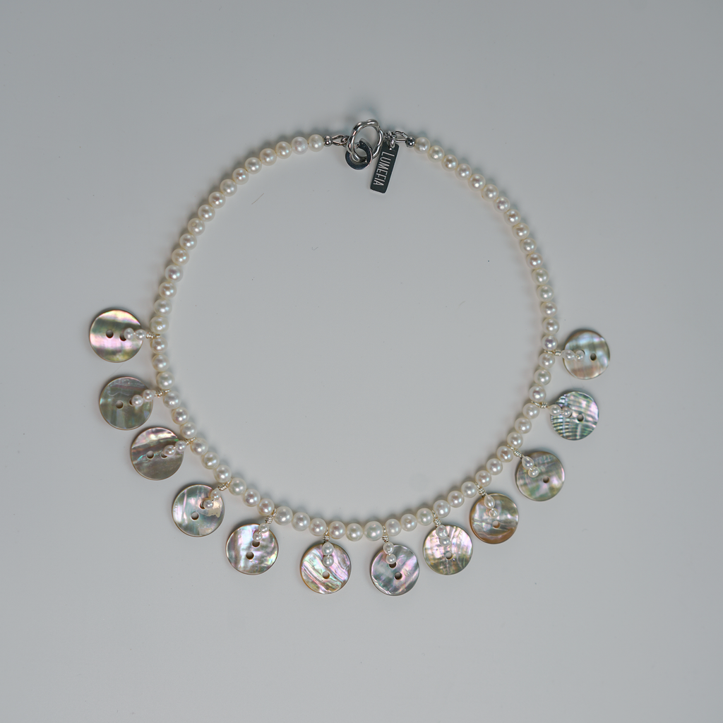 Shimmer Fragments | Shell & Pearl Choker