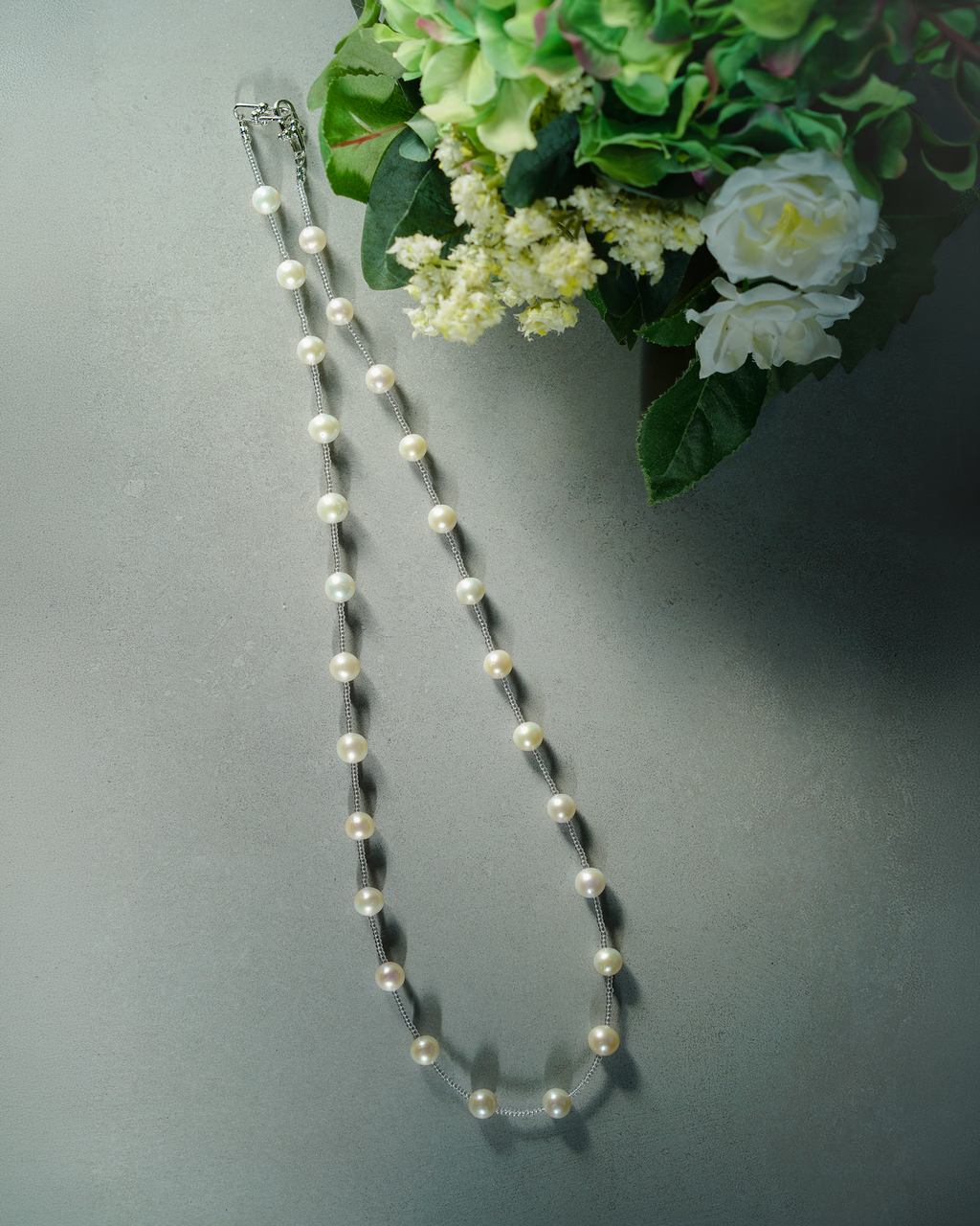 Star Trace — 2-Way Edison Pearl & Glass Necklace