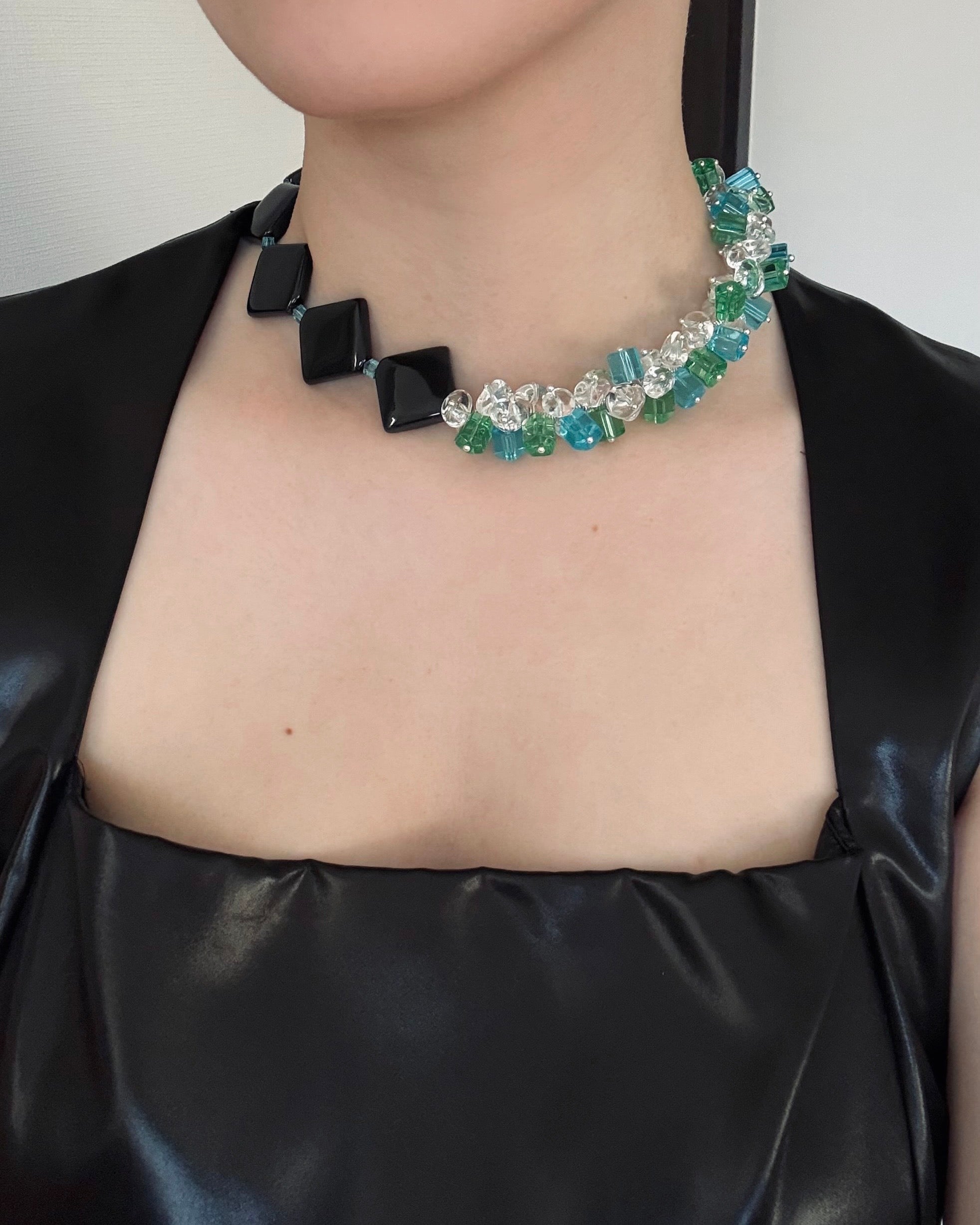 Concrete Belle — Baroque Pearl, Agate & Quartz Necklace