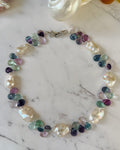 Lake Gleam — Baroque Pearl & Fluorite Necklace