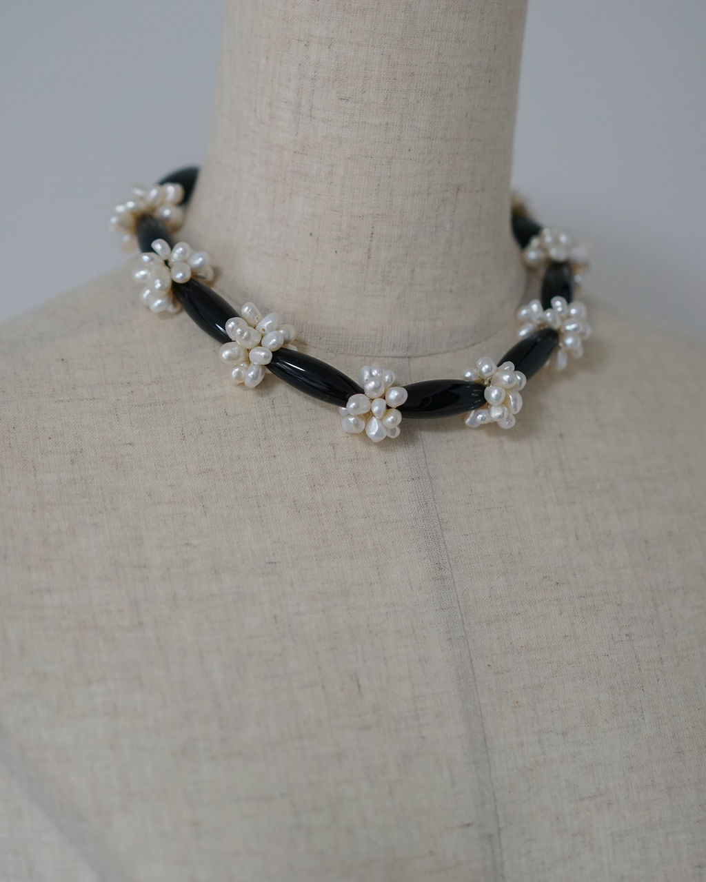 City Intervals — Agate & Baroque Pearl Necklace