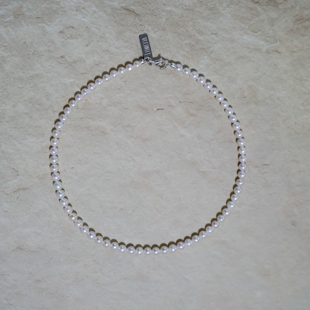 Classic Pearl Necklace | 5–6mm Freshwater Pearl | Lumefia