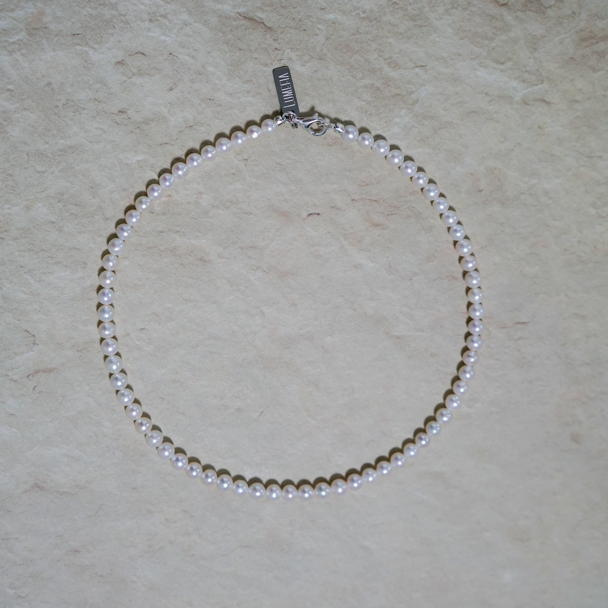 Classic Pearl Necklace | 5–6mm Freshwater Pearl | Lumefia