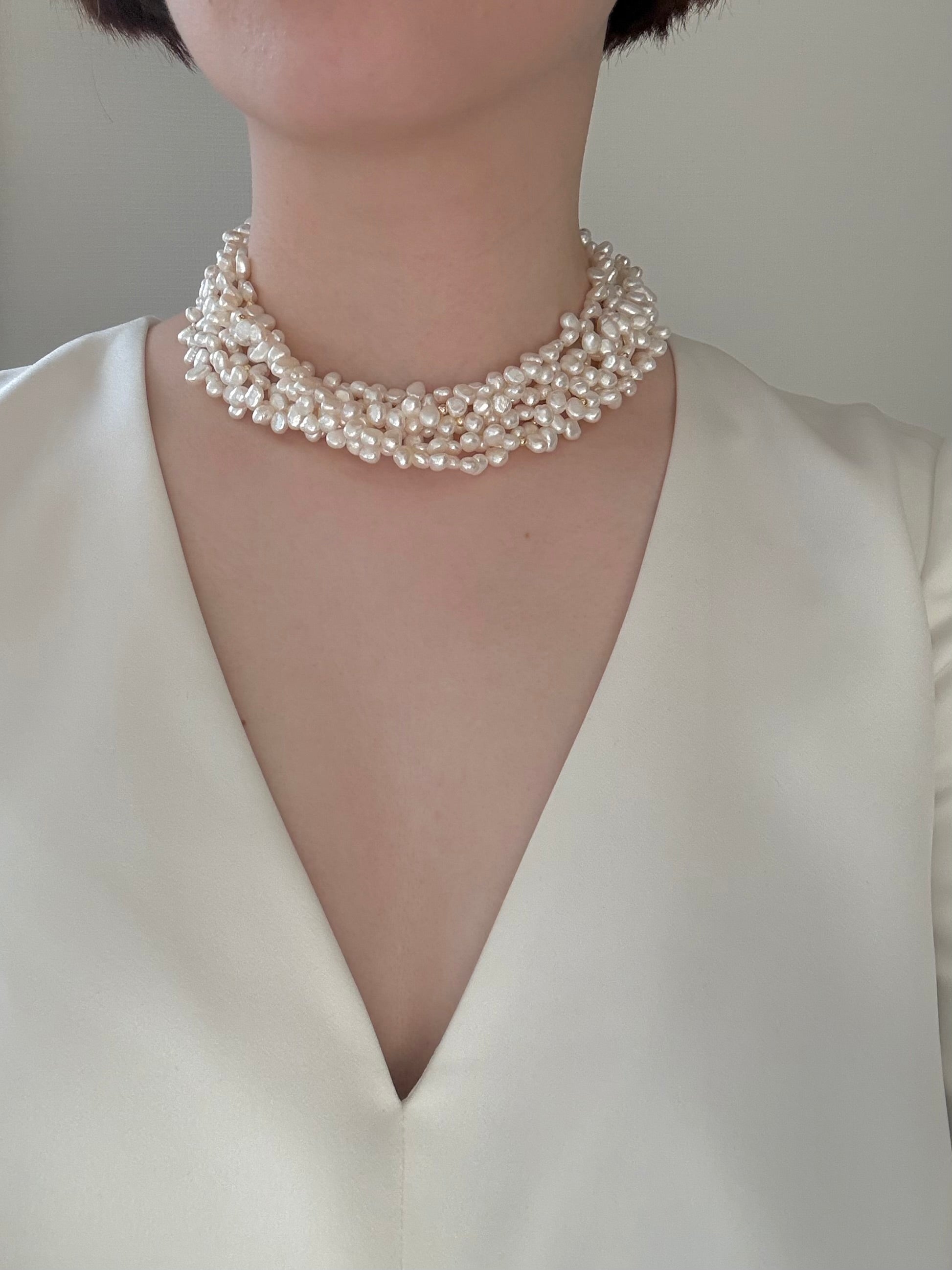 Pearl Cloud — Pearl Multi-Strand Necklace