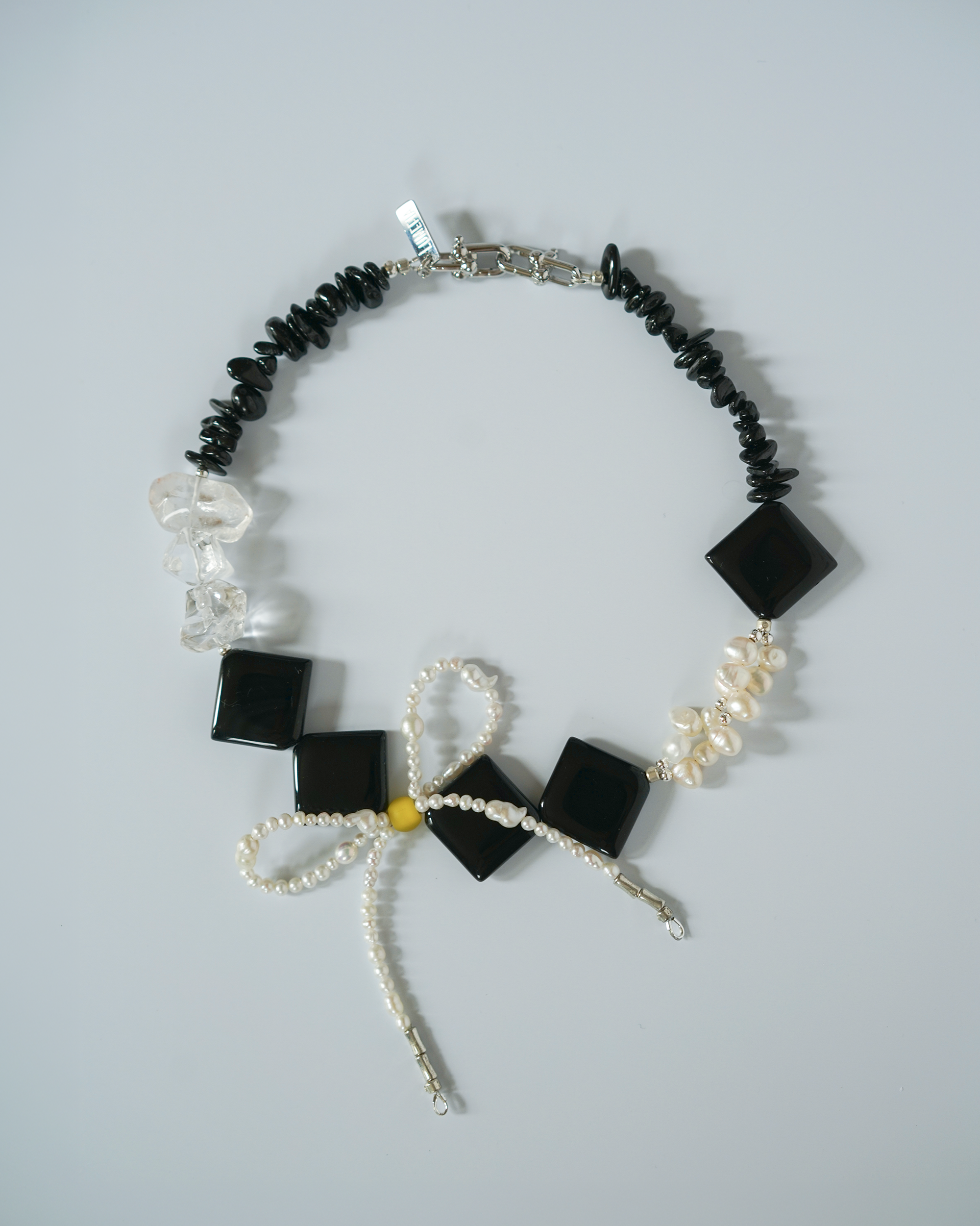 After Hours — Baroque Pearl & Agate Necklace