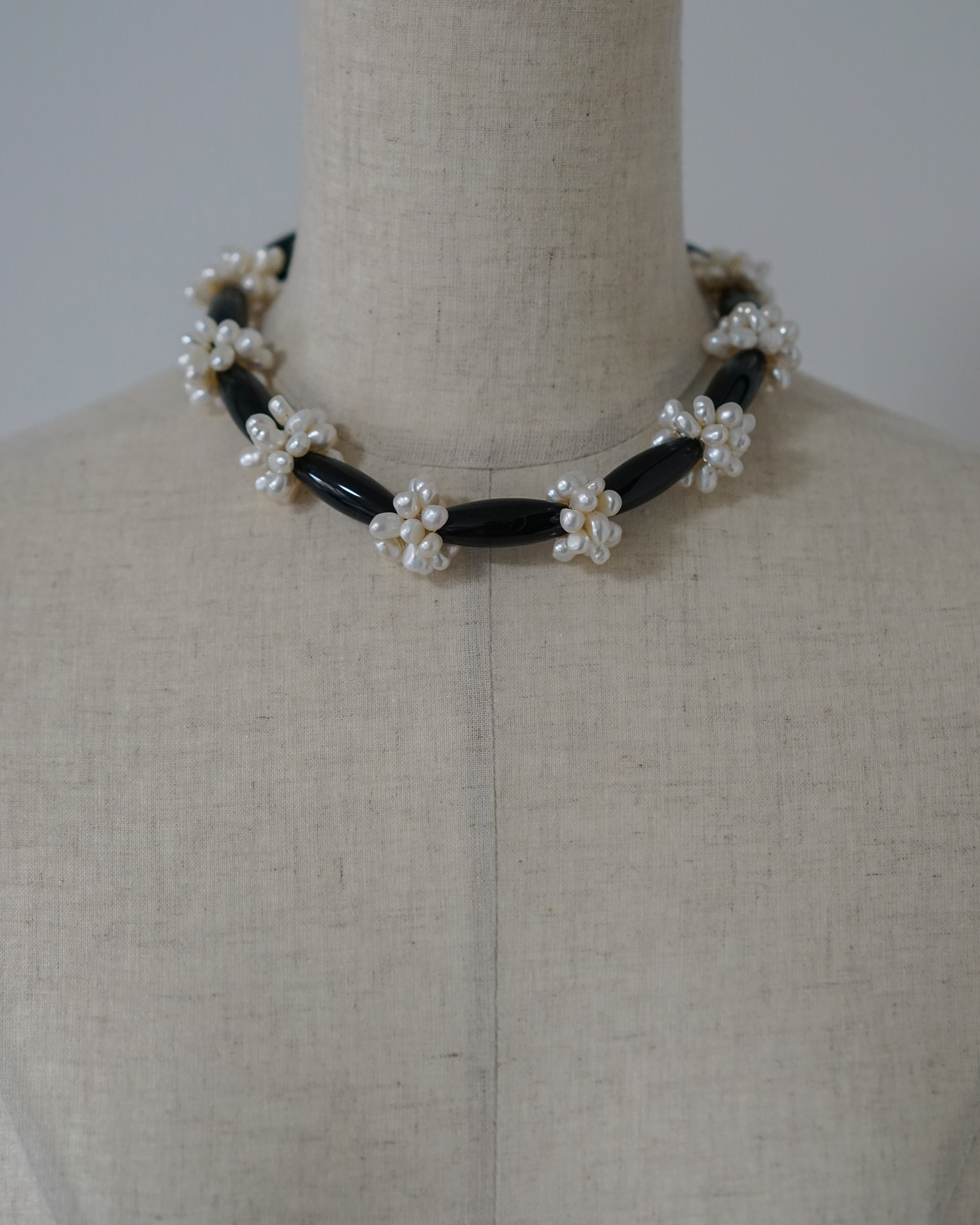City Intervals — Agate & Baroque Pearl Necklace