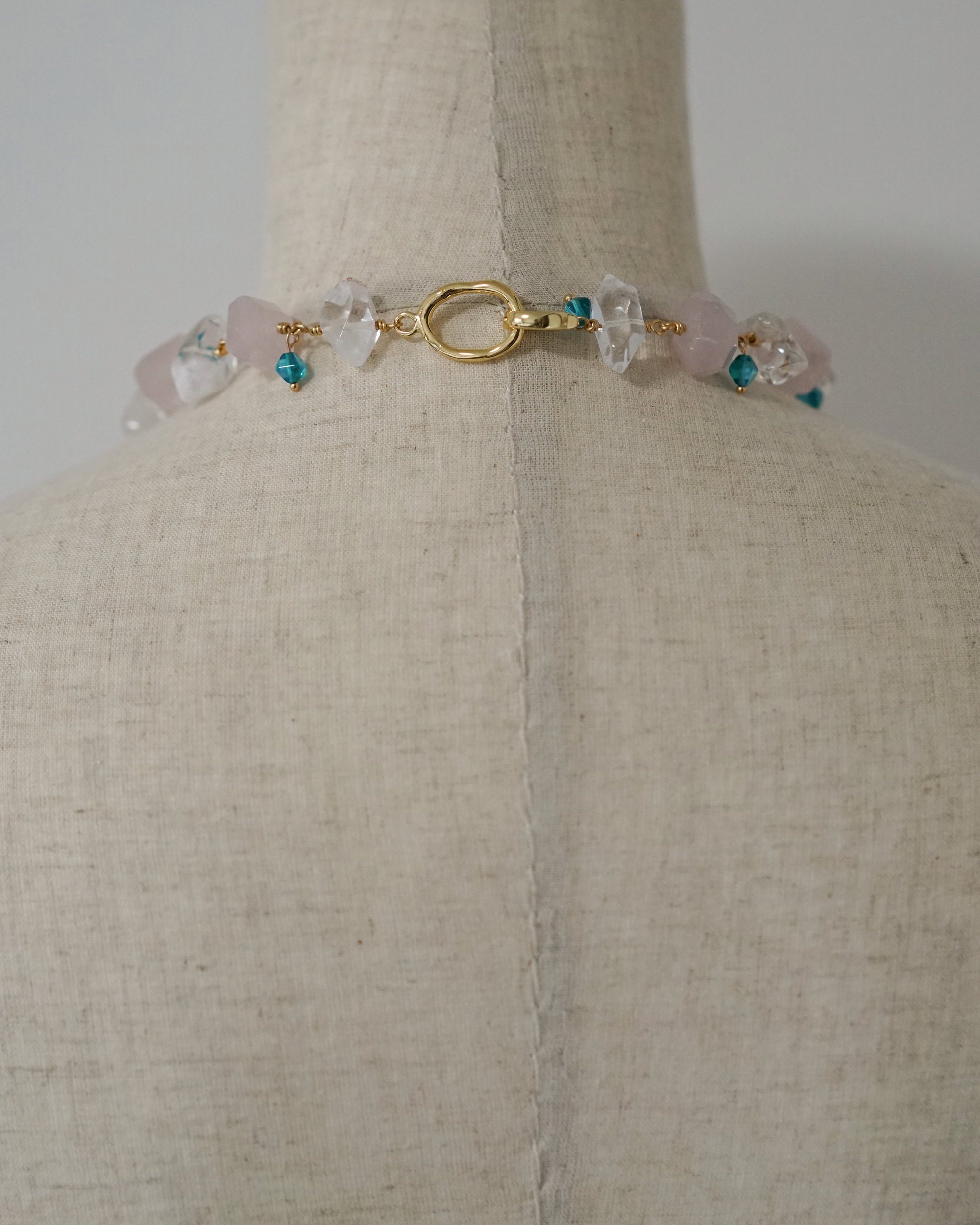 Soaring Heart — Quartz, Baroque Pearl & Agate Necklace