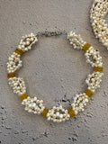 Sunwarm Thread — Necklace Pearl & Yellow Jade Necklace