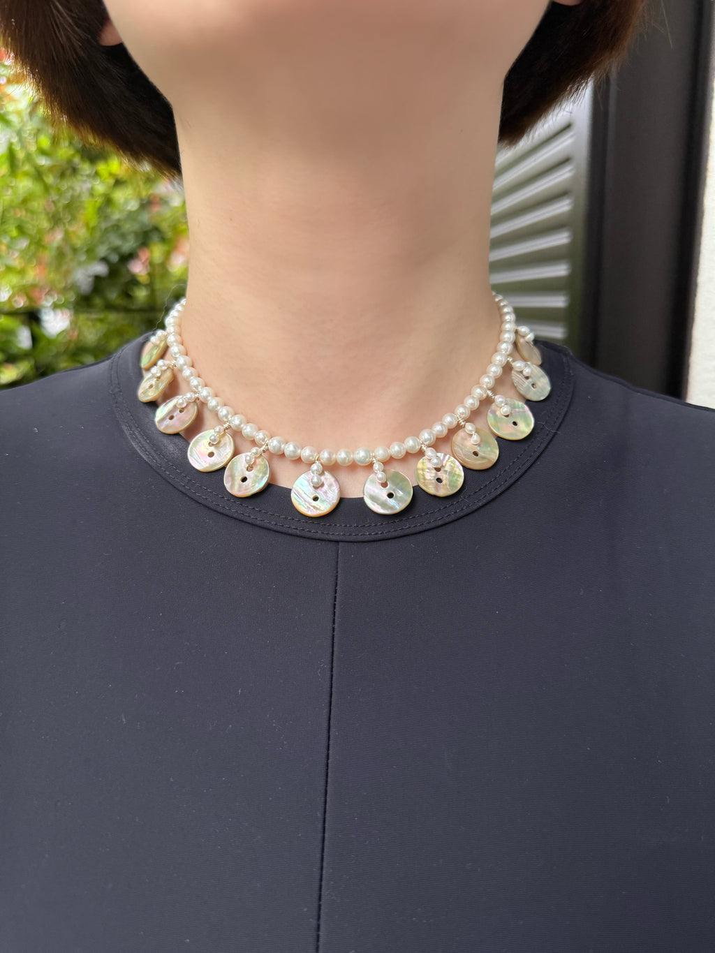 Shimmer Fragments | Shell & Pearl Choker
