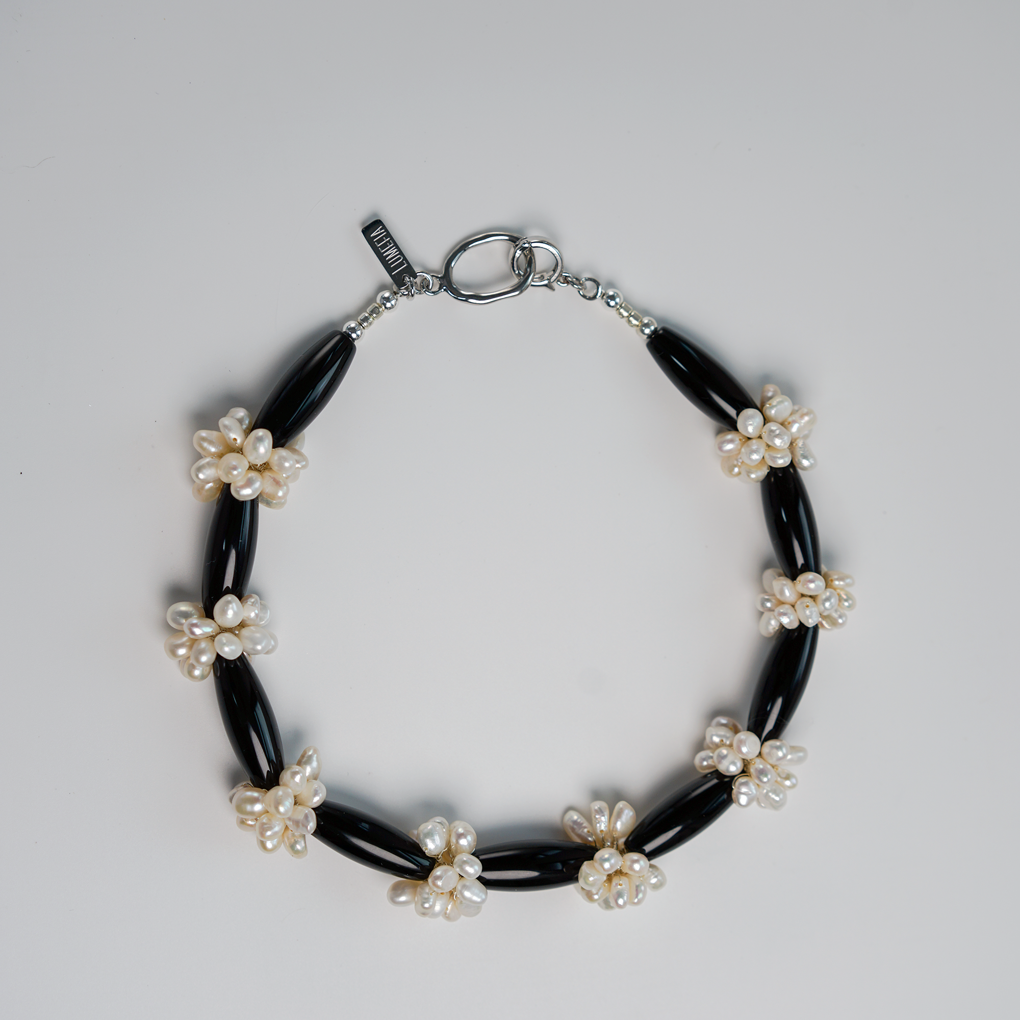 City Intervals — Agate & Baroque Pearl Necklace