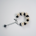 City Intervals Bracelet | Black Agate & Pearls Bracelet | Lumefia