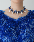 Midnight Tide — Lapis Lazuli & Baroque Pearl Necklace