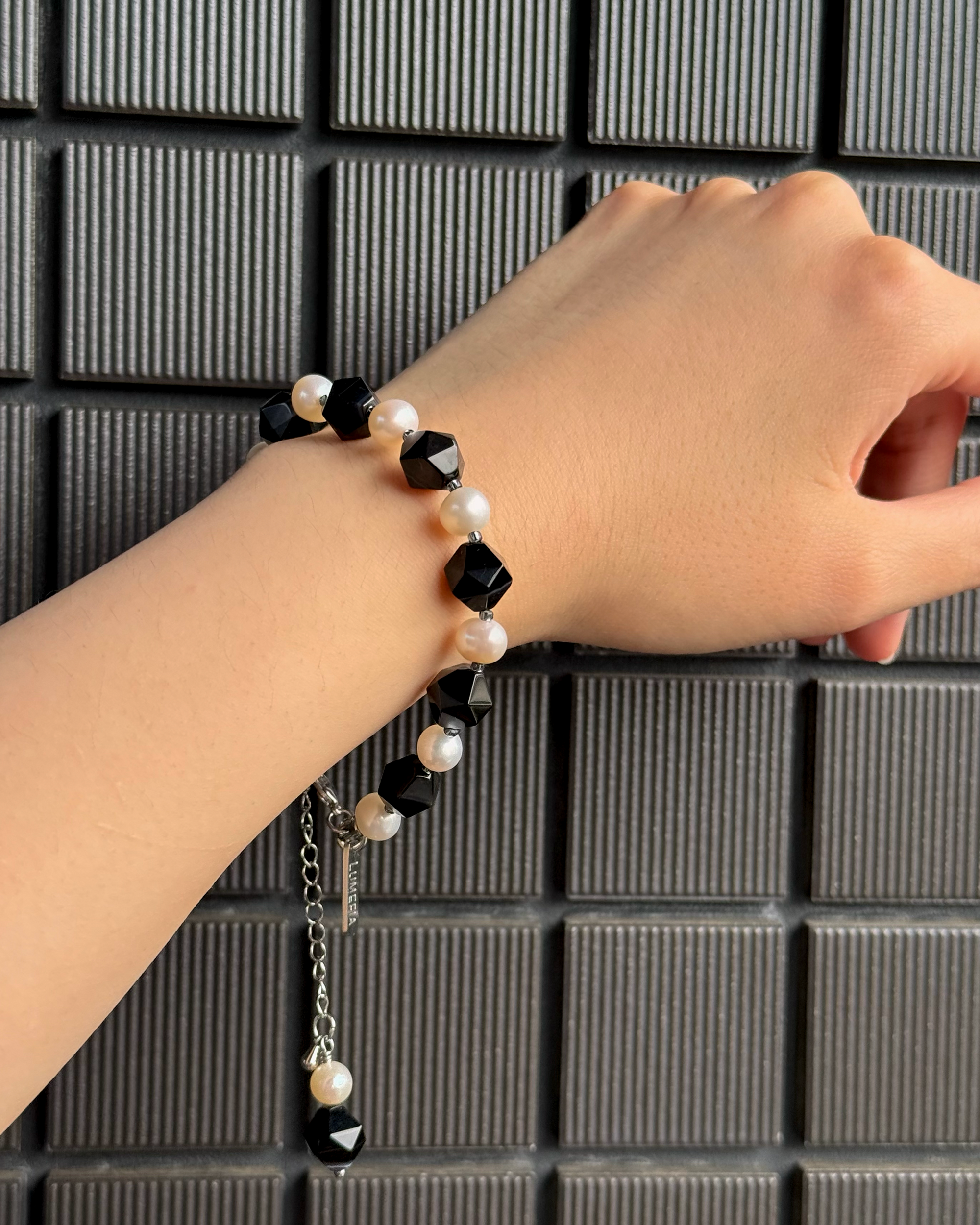 Pearl Bracelet 03 | Agate & Pearl Bracelet | Lumefia