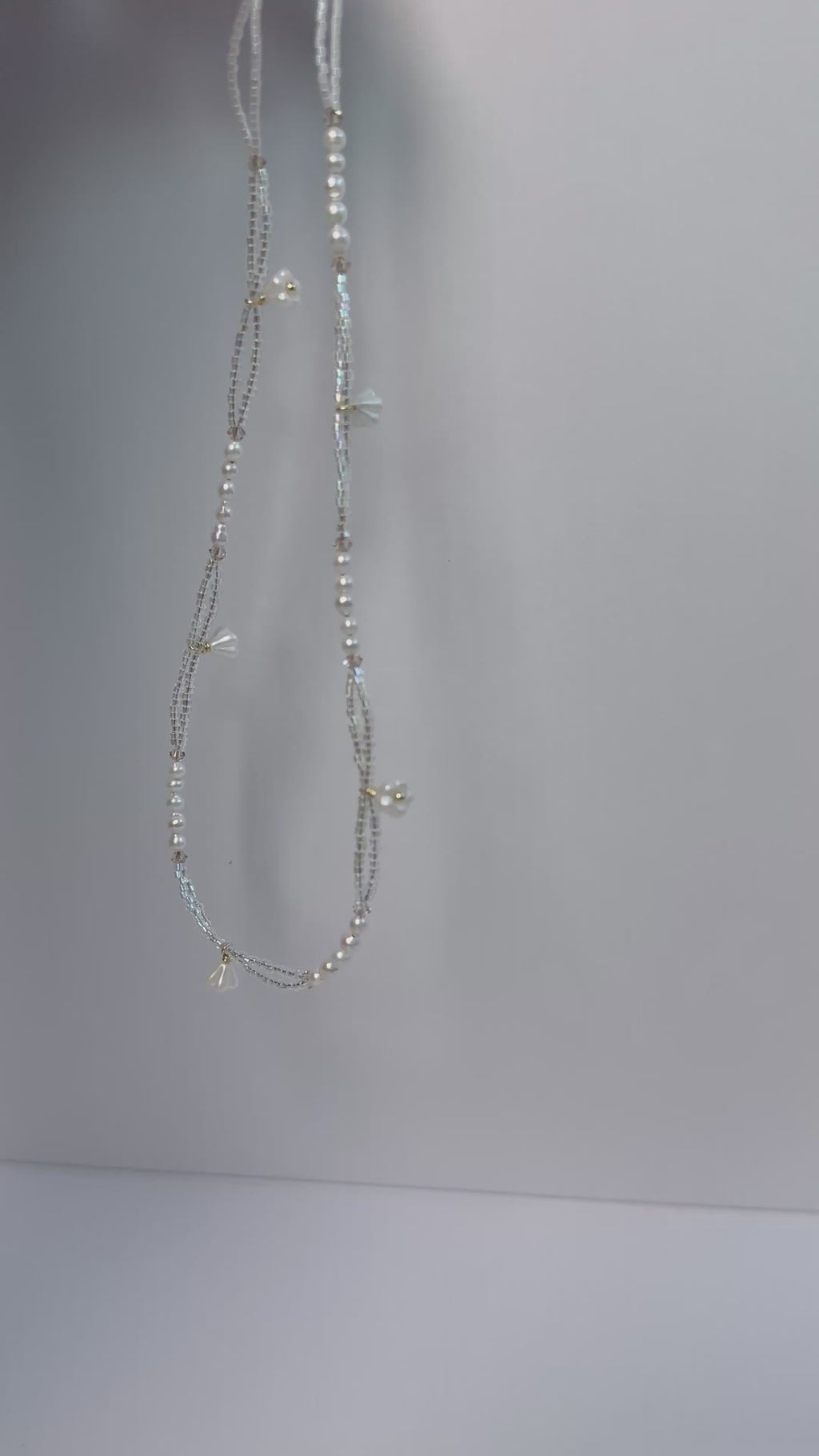 Lily of the Valley | Baroque Pearl & Glass Bead Necklace | Lumefia