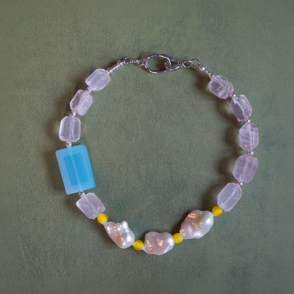 Salt Light — Baroque Pearl & Quartz Necklace