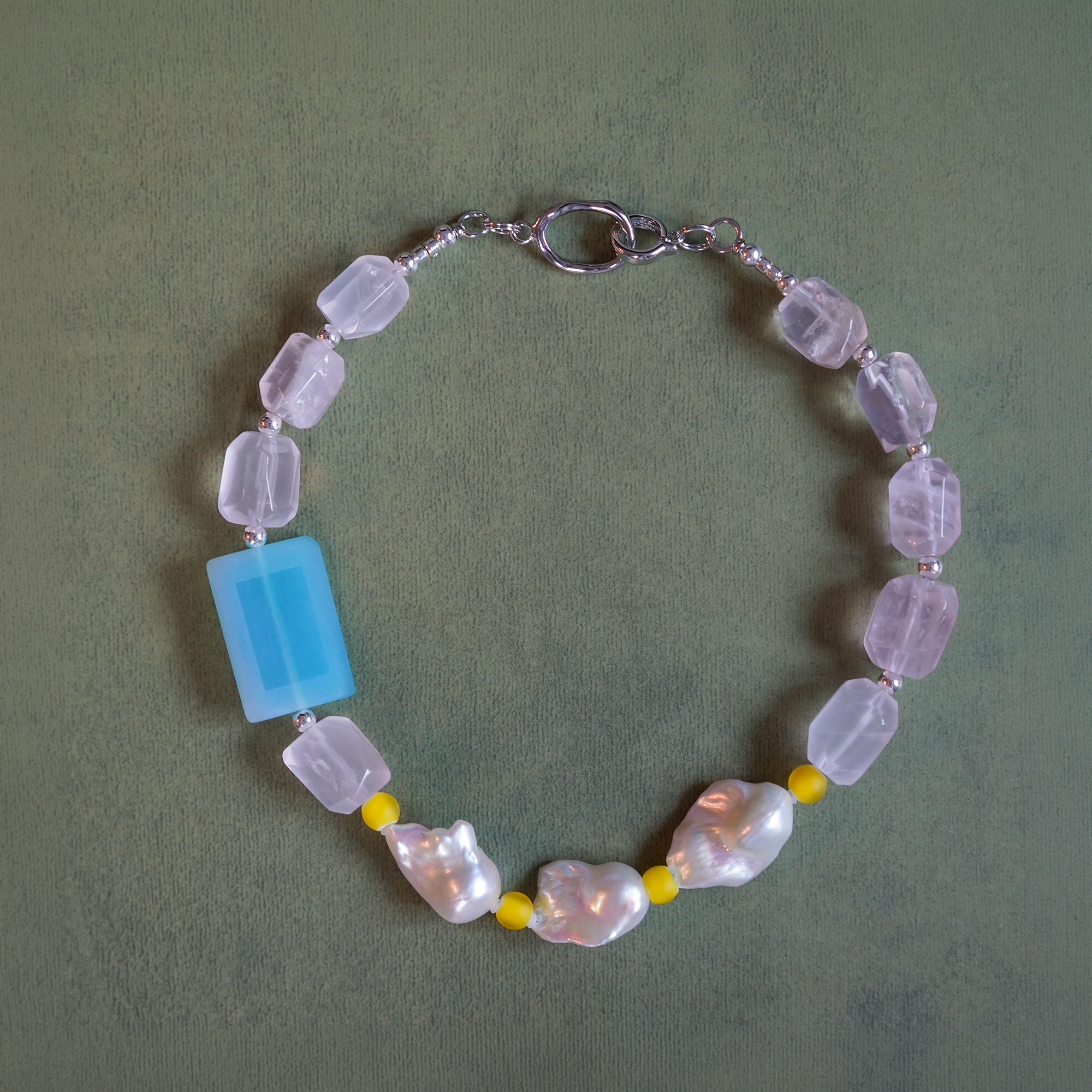 Salt Light — Baroque Pearl & Quartz Necklace