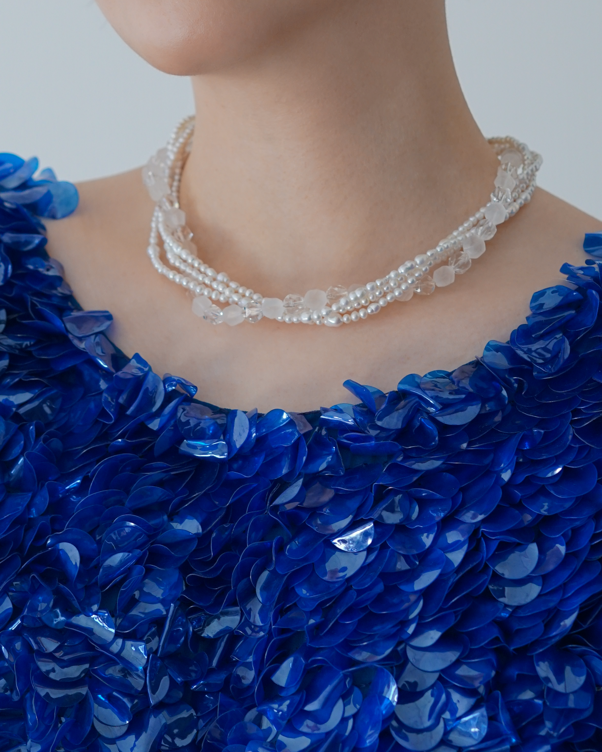 Veil of Light — Baroque Pearl & Quartz Necklace