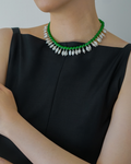 Verdant Cadence — Baroque Pearl & Agate Necklace